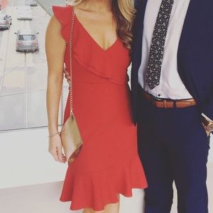 Red cocktail dress